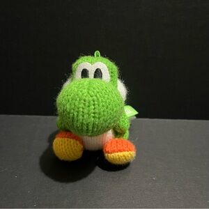 Yoshi Amiibo Yoshi Woolly World Series Plush NVL-201 Stuffed Toy Green Yarn Knit
